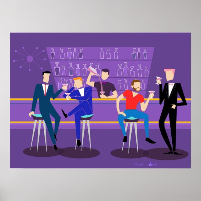 1960s Retro Gay Bar  Poster (Front)