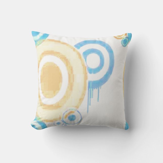 1960's Retro Throw Pillow (Front)