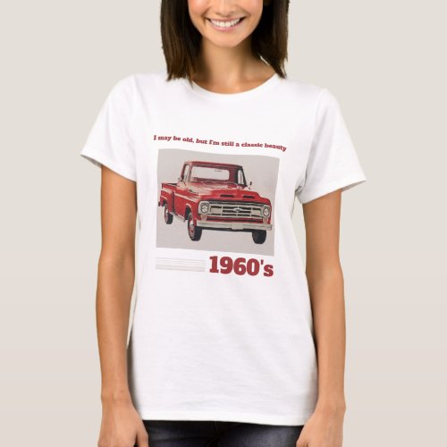 1960s Vintage Car Graphic T_Shirt