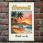 1960s Vintage Hawaiian Travel Poster