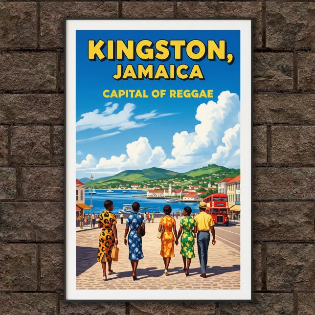1960s Vintage Jamaica Travel Poster (Creator Uploaded)