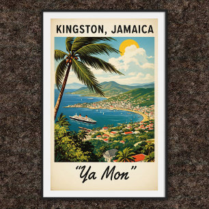 1960s Vintage Jamaica Travel Poster