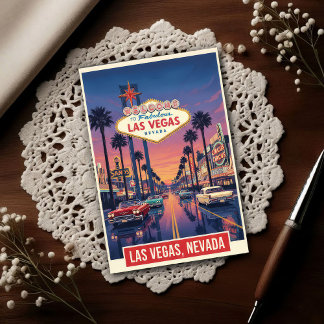 1960s Vintage Las Vegas Travel Postcard