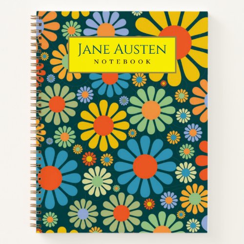 1960s vintage wallpaper Personalized  Notebook