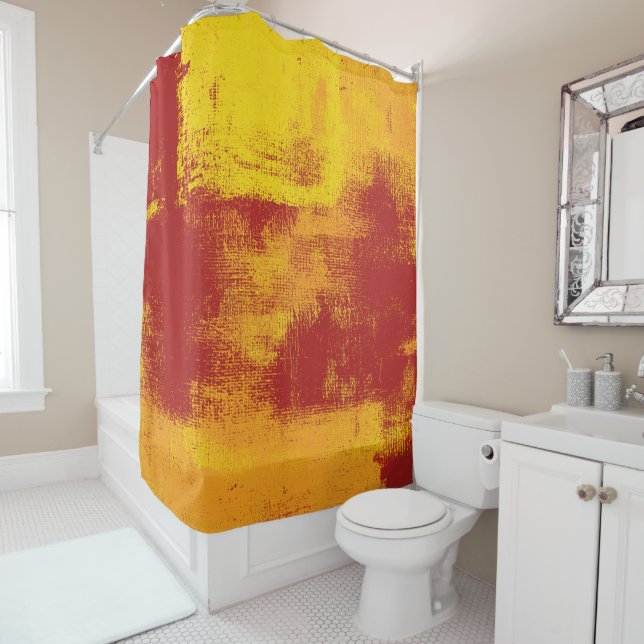 1961 Abstract Shower Curtain (In Situ)