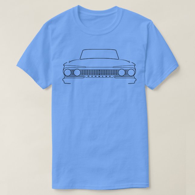 1961 AMC Rambler Classic  outline T-Shirt (Design Front)