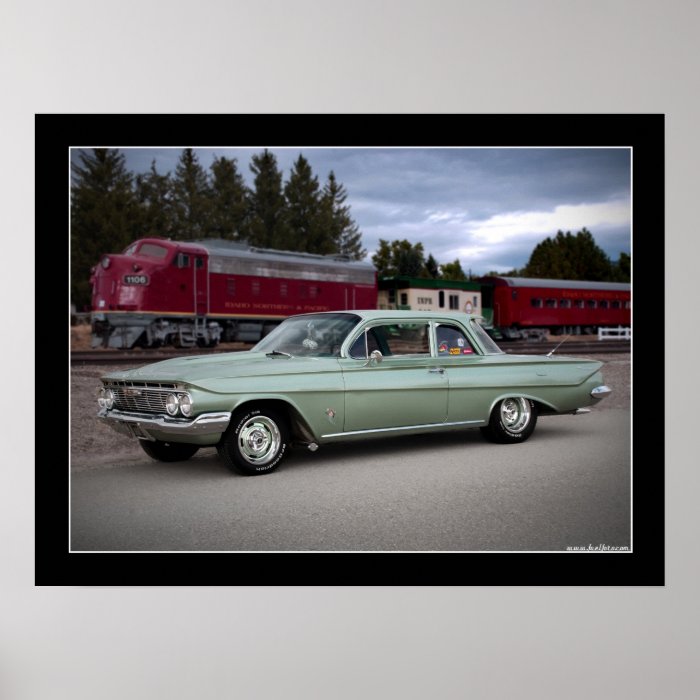 1961 Chevy Biscayne Classic Car Poster
