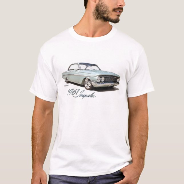 1961 Chevy Impala Bubble Top LOW RIDER T-Shirt (Front)