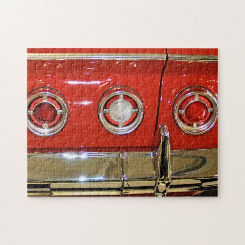 1961 Classic Car Tail Lights Jigsaw Puzzle