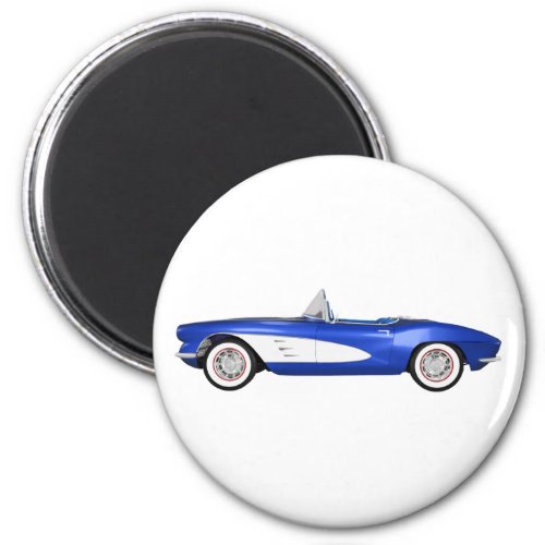 1961 Corvette C1 Blue Finish Magnet