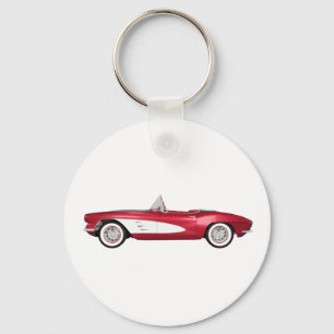 1961 Corvette C1: Candy Apple Finish: Keychain