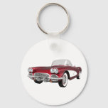 1961 Corvette C1: Candy Apple Finish: Keychain