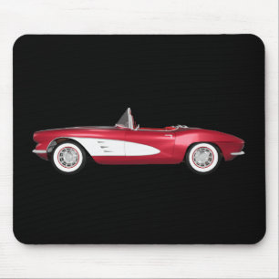 1961 Corvette C1: Candy Apple Finish: Mouse Pad