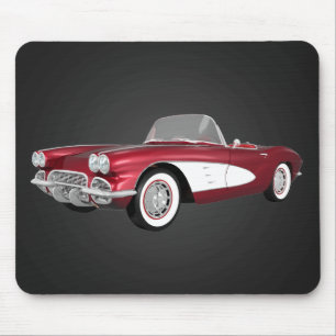 1961 Corvette C1: Candy Apple Finish: Mousepad