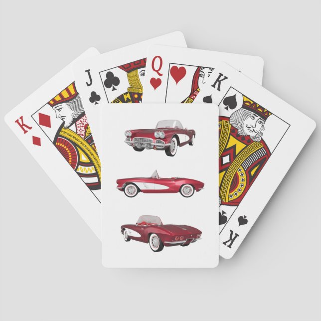 1961 Corvette C1: Poker Cards (Back)