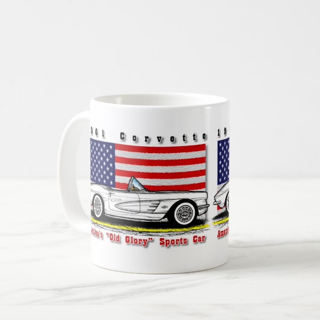 1961 Corvette Coffee Mug (Front Left)