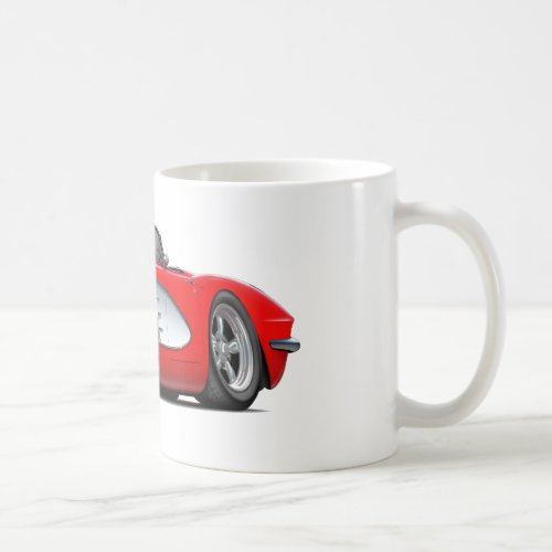 1961 Corvette Red Convertible Coffee Mug