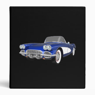 1961 Corvette Sports Car: Blue Finish: Binder
