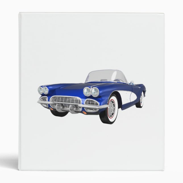 1961 Corvette Sports Car: Blue Finish: Binder (Front)