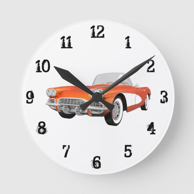 1961 Corvette: Wall Clock (Front)