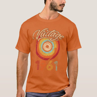 1961 Geburtstag Vinyl Vintage boy T-Shirt