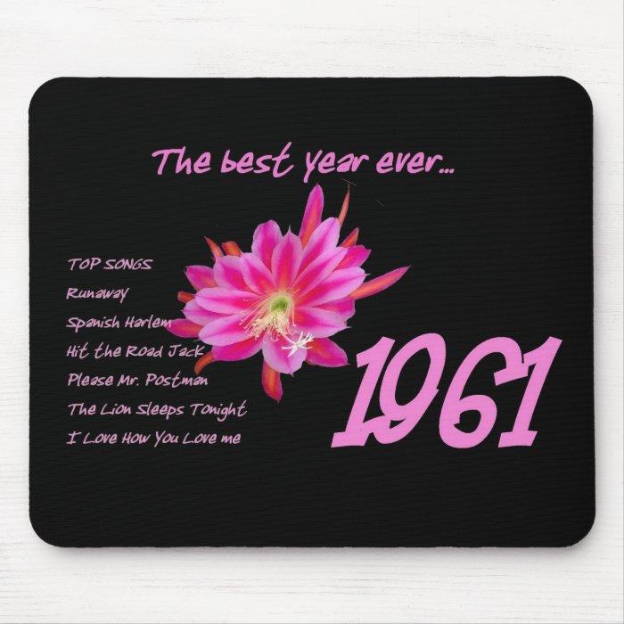 1961 Hit Songs   The Best Year Ever Mouse Mats