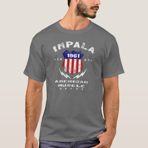 1961 Impala American Muscle v3 T_Shirt