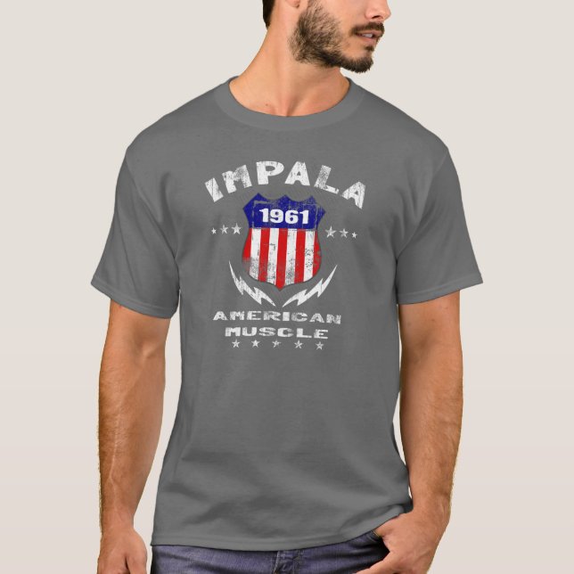 1961 Impala American Muscle v3 T-Shirt (Front)