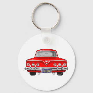 1961 Red Chevrolet Keychain