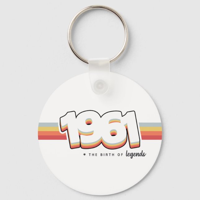 1961 The birth of legends Keychain (Front)