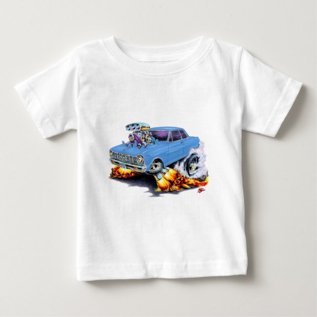 1962-65 Nova Light Blue Car Baby T-Shirt (Front)