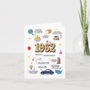 1962 Birthday Card For Dad or Mom