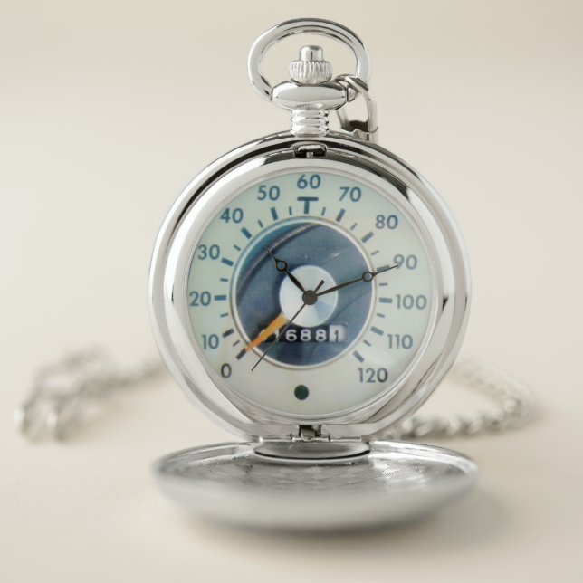 1962 Classic Car Speedometer Pocket Watch (Inside)