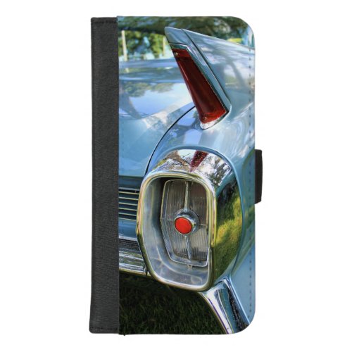 1962 Classic Luxury Car Fin  Tail Lights iPhone 87 Plus Wallet Case