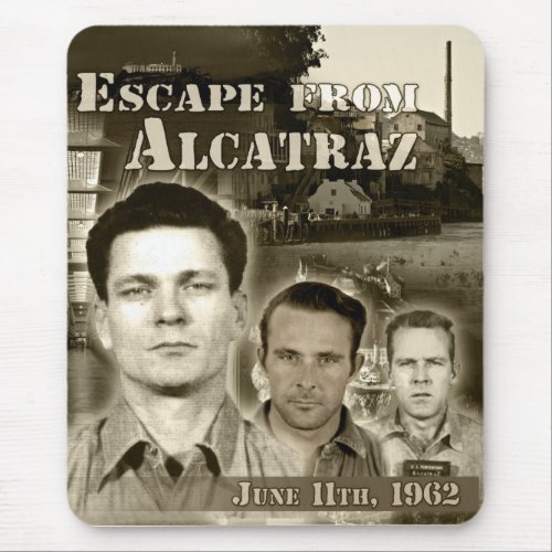 1962 Escape from Alcatraz Mouse Pad