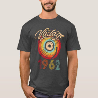 1962 Geburtstag Vinyl Vintage family T-Shirt