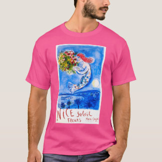 1962 Marc Chagall Nice Soleil Fleurs France Travel T-Shirt