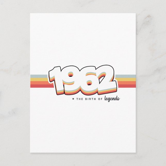 1962 The birth of legends Postcard (Front)