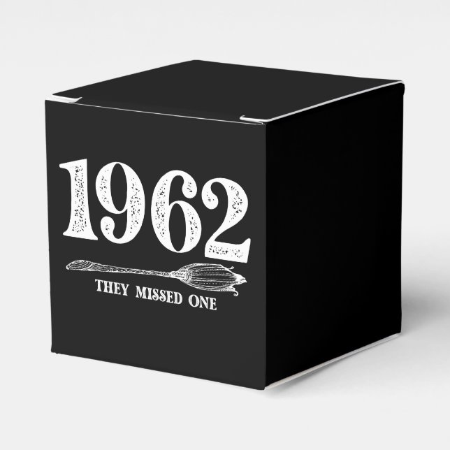 1962 They Missed One Salem Witch Halloween  Favor Boxes (Front Side)