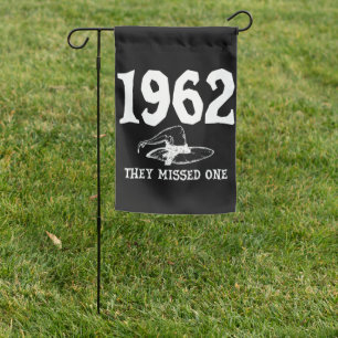 1962 They Missed One Salem Witch Halloween  Garden Flag