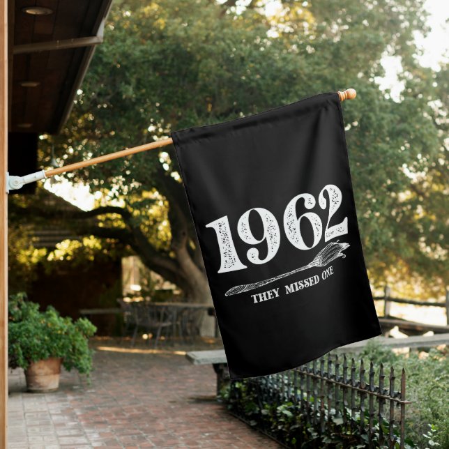 1962 They Missed One Salem Witch Halloween  House Flag (In SItu)