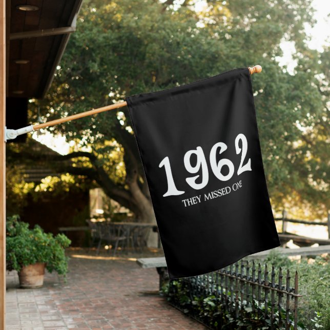 1962 They Missed One Salem Witch Halloween  House Flag (In SItu)