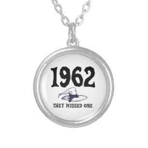 1962 They Missed One Salem Witch Halloween Silver Plated Necklace
