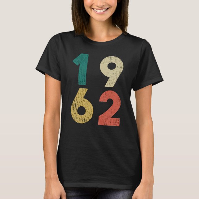 1962 Vintage Birthday Retro T-Shirt (Front)