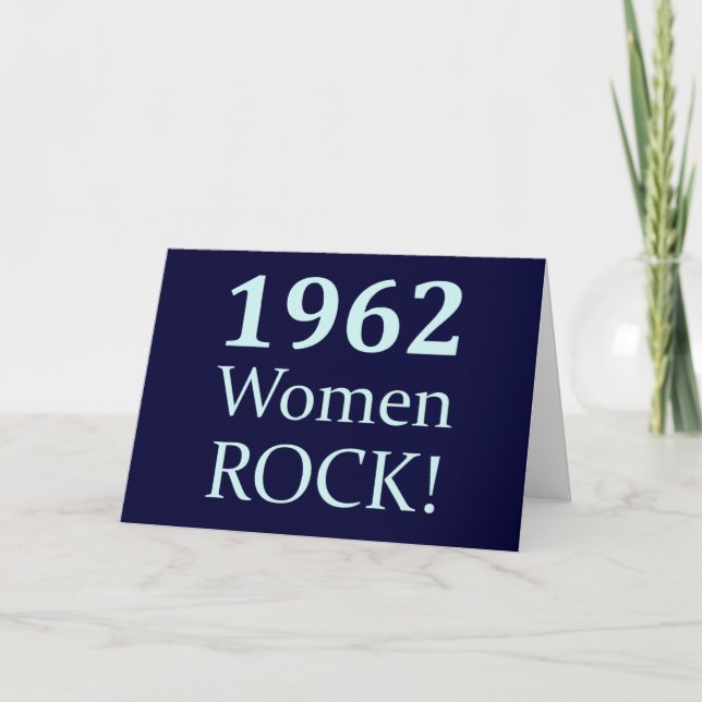 1962 Women Rock, 50th Birthday Card (Front)
