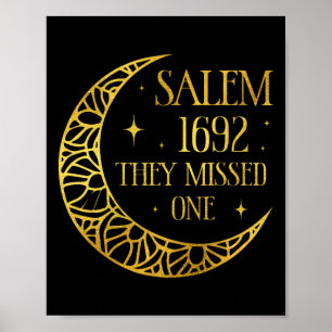 1962 You Missed One Halloween Feminist Witch Trial Poster
