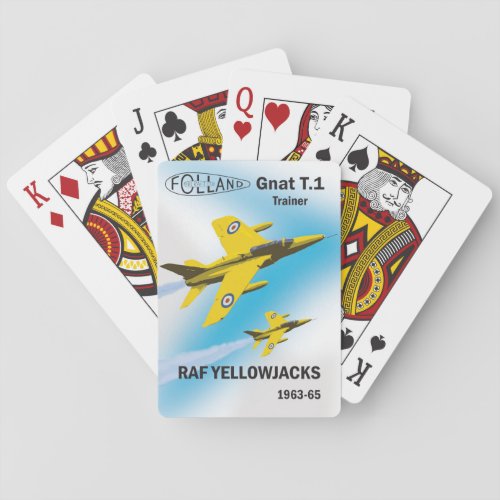 1963_65 Yellow Jacks flying the Folland Gnat T1 Playing Cards