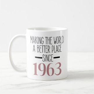 1963 Birthday Coffee, 60th Birthday For Women Coffee Mug