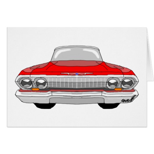 1963 Chevrolet Impala Cards (Front Horizontal)