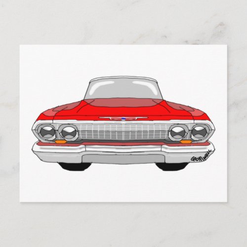 1963 Chevrolet Impala Postcard